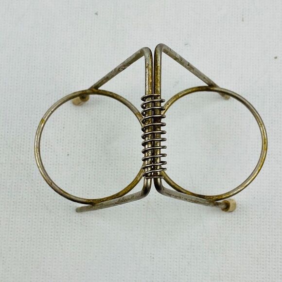 Vtg Enesco Fruit Pattern Salt Pepper Set & Holder Gold Trim Hand Painted E2358 - Picture 8 of 9